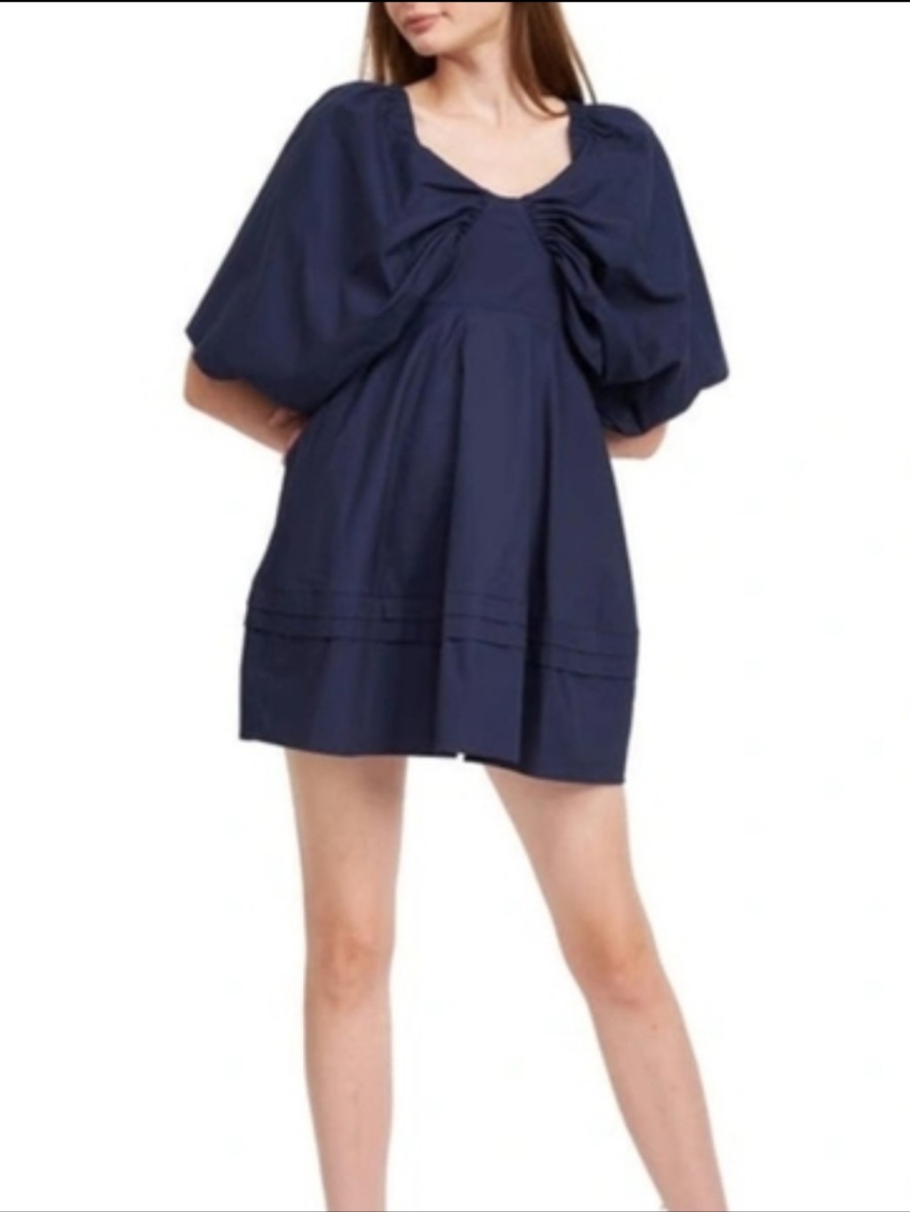 En Saison Poppy Mini Dress In Navy Blue Medium